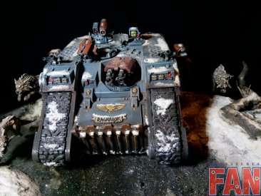 Warhammer 40k Space Wolves Land Raider (Pro-Painted, только сама модель без базы)
