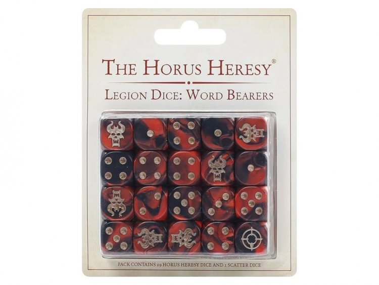 The Horus Heresy Word Bearers Dice Set (предзаказ 2024)