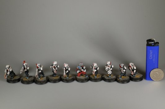Warhammer 40k Tau Empire Pathfinder Team x10 (99120113040) (Painted)