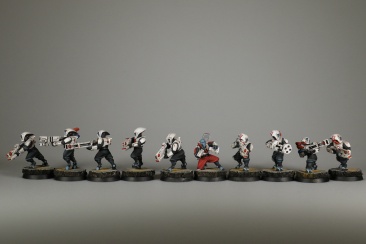 Warhammer 40k Tau Empire Pathfinder Team x10 (99120113040) (Painted)