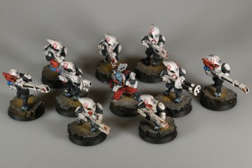 Warhammer 40k Tau Empire Pathfinder Team x10 (99120113040) (Painted)