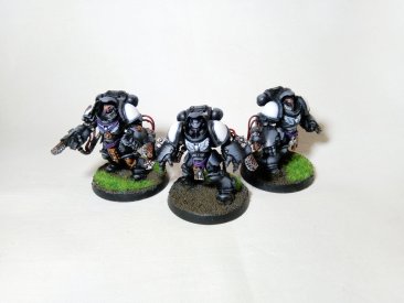 Warhammer 40K Space Marines Black Templars Primaris Aggressors x3 (Pro-Painted)