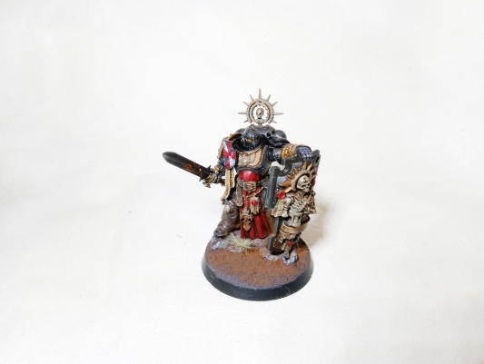 Warhammer 40k Black Templars Space Marine Indomitus Primaris Captain (Pro-Painted)