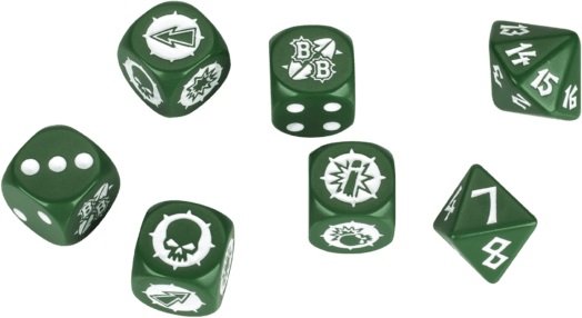 Blood Bowl: The Gouged Eye Team Dice Set