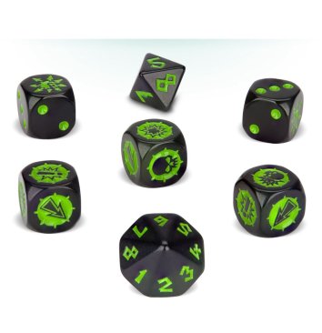 Blood Bowl Chaos Renegades Dice Set 99220901002 (Limited, OOP, New Unopened)