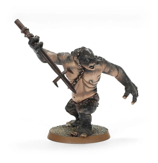 Cave Troll with Chain &amp; Spear (Made to Order)