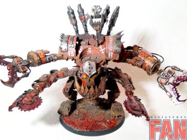 Warhammer 40k Ork Deff Dread (Pro-Painted)