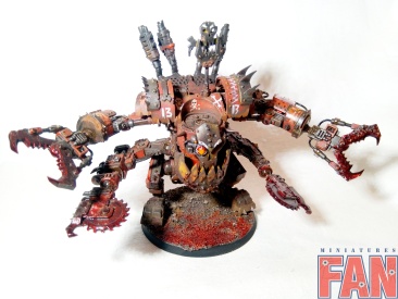 Warhammer 40k Ork Deff Dread (Pro-Painted)