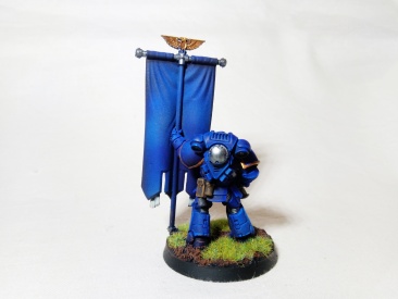 Warhammer 40k Space Marine Ancient (Pro-Painted)