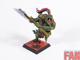 Warhammer Age of Sigmar Bonesplitterz Orc Savage Big Boss (Pro-Painted)