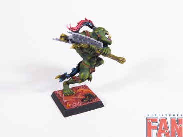 Warhammer Age of Sigmar Bonesplitterz Orc Savage Big Boss (Pro-Painted)