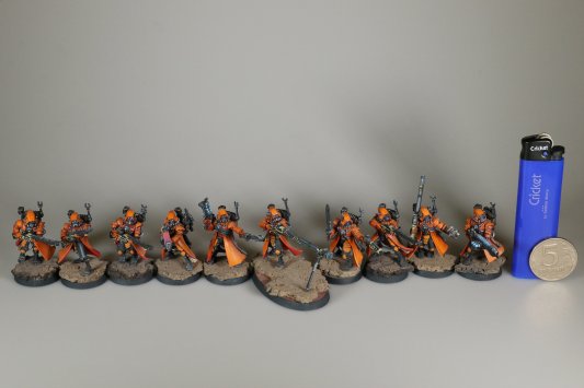 Warhammer 40k Adeptus Mechanicus Skitarii x10 (99120116002) (Painted)