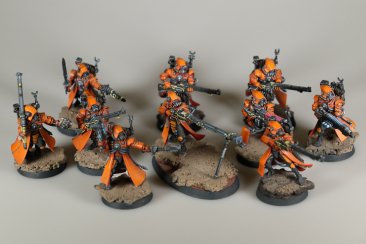 Warhammer 40k Adeptus Mechanicus Skitarii x10 (99120116002) (Painted)