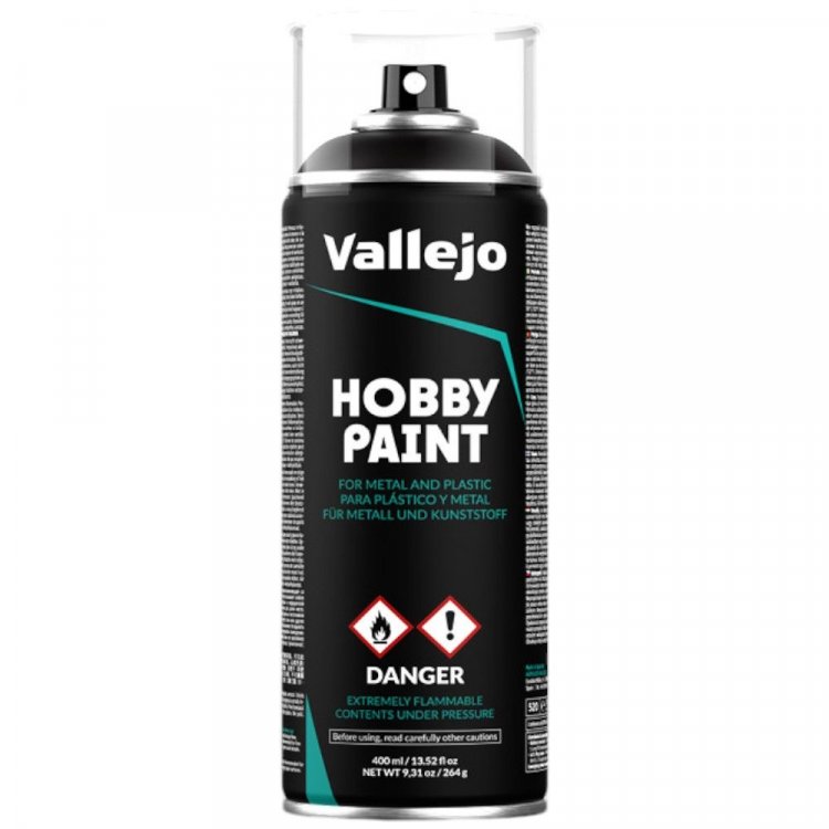 Грунтовка Vallejo Hobby Paint Spray: Black 28.012
