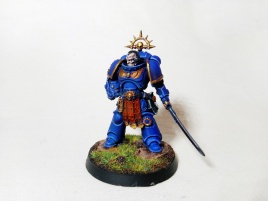Warhammer 40k Space Marine Ultramarines Lieutenant Amulius (Pro-Painted)