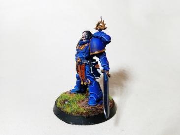Warhammer 40k Space Marine Ultramarines Lieutenant Amulius (Pro-Painted)