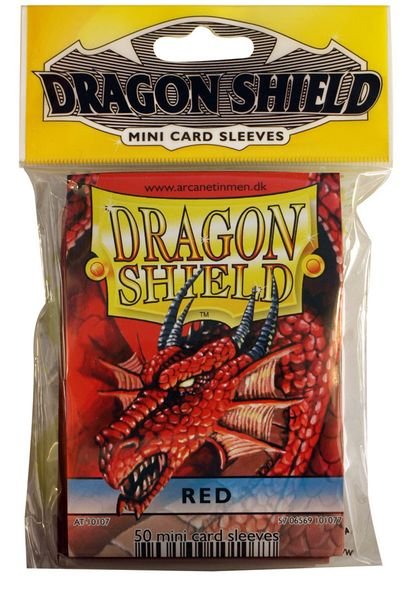 Протекторы МИНИ &quot;Dragon Shield&quot; (50 шт.): красные