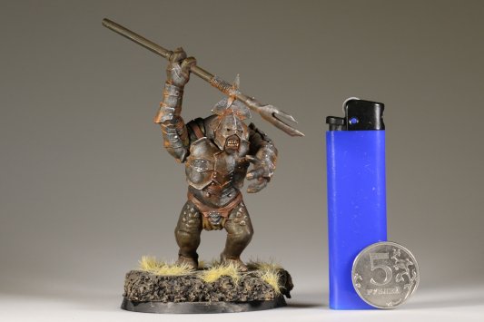 Lord of the Rings: Mordor / Isengard Troll with Spear x1 (Painted)