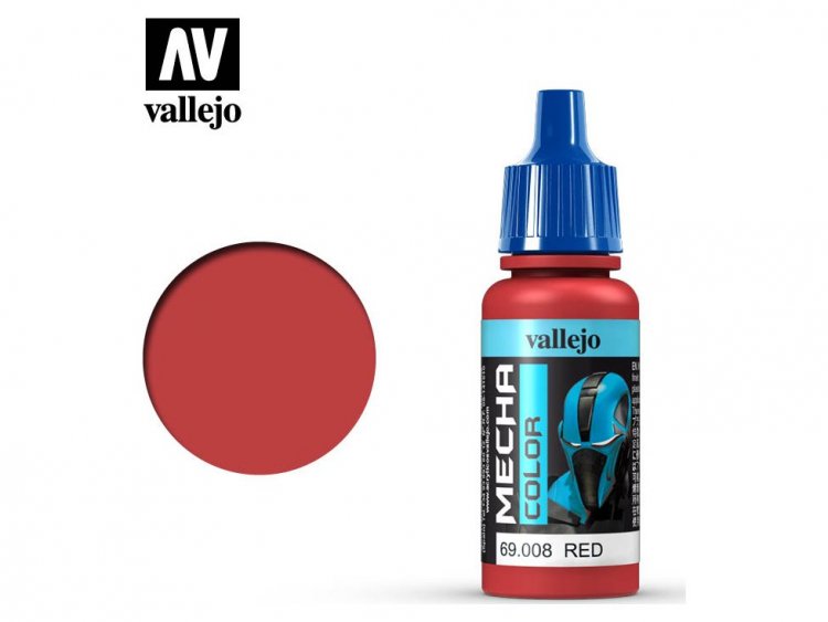 Краска Vallejo Mecha Color: Red 69.008