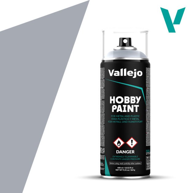 Грунтовка Vallejo Hobby Paint Spray: Silver 28.021