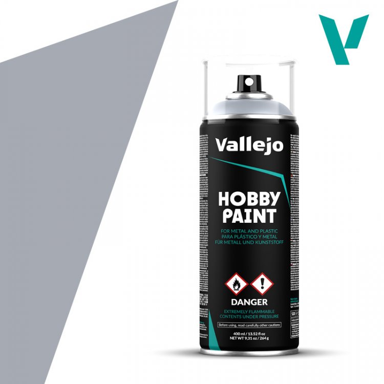 Грунтовка Vallejo Hobby Paint Spray: Silver 28.021