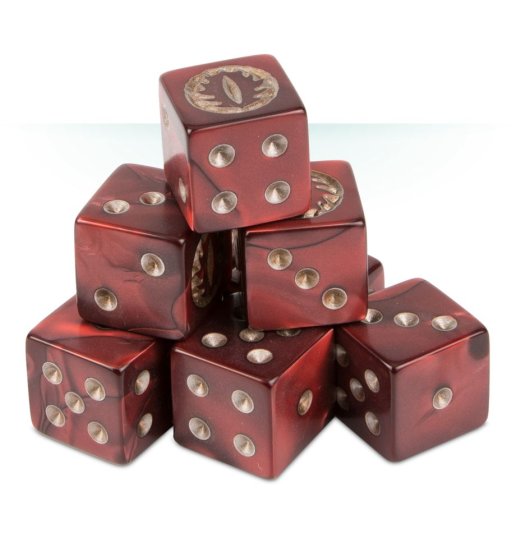 Lord of the Rings Hobbit Mordor Dice 99221499013 (Limited, OOP, New Unopened)