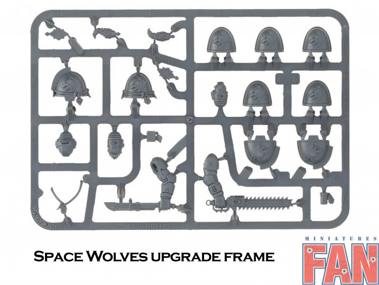 Warhammer 40000 40k Space Wolves Primaris Upgrade Frame new on sprue x1 (Уценка)