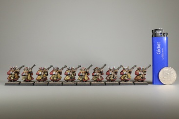 Warhammer Fantasy Battles Dwarf Thunderers x10 (99120205003) (Painted)