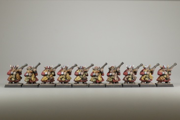Warhammer Fantasy Battles Dwarf Thunderers x10 (99120205003) (Painted)