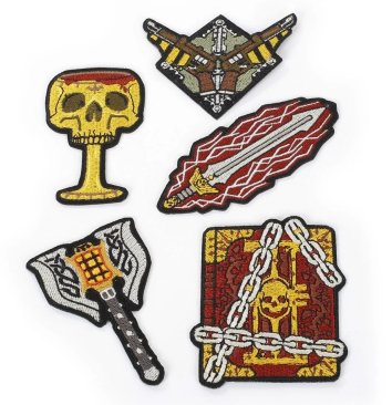 Black Library Character Cloth Patch Set