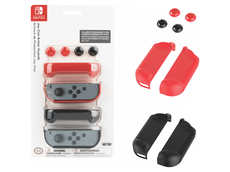 Аксессуар NS: Накладки Nintendo Switch Joy-Con Armor Guards 2 Pack RED