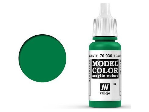 Краска Vallejo Model Color: Transparent Green 70.936