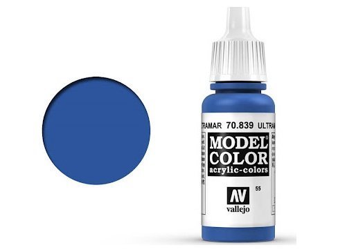 Краска Vallejo Model Color: Ultramarine 70.839