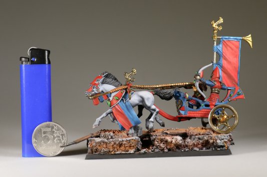 Warhammer Fantasy Battles High Elf Chariot #2 (Painted)
