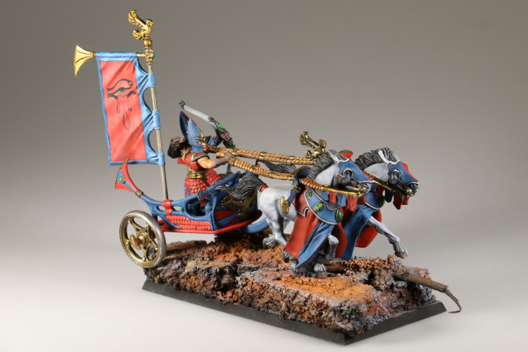 Warhammer Fantasy Battles High Elf Chariot #2 (Painted)