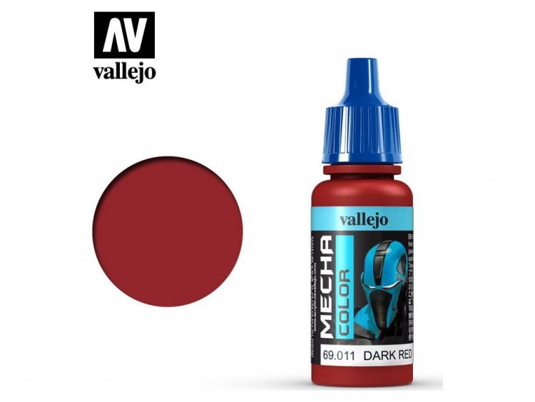 Краска Vallejo Mecha Color: Dark Red 69.011
