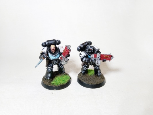 Warhammer 40K Space Marines Black Templars Primaris Intercessors x10 (Pro-Painted)