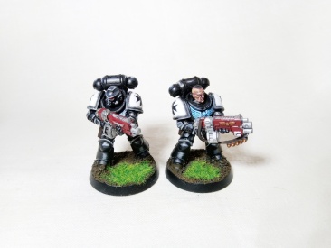 Warhammer 40K Space Marines Black Templars Primaris Intercessors x10 (Pro-Painted)
