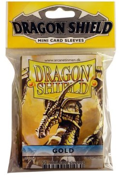 Протекторы МИНИ &quot;Dragon Shield&quot; (50 шт.): золотые