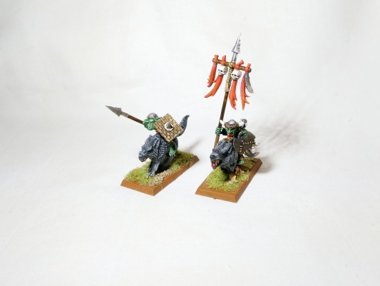 Warhammer Fantasy Age of Sigmar Orcs &amp; Goblins Wolf Riders x10 (Pro-Painted)
