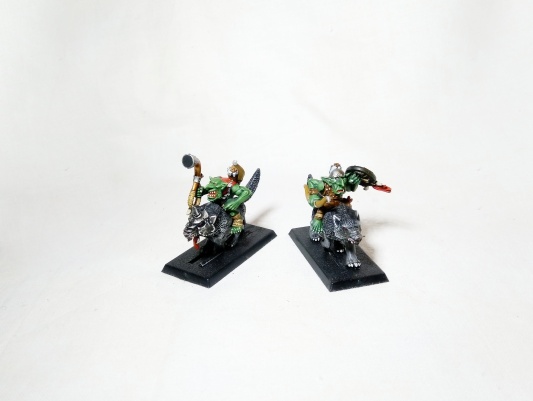 Warhammer Fantasy Age of Sigmar Orcs &amp; Goblins Wolf Riders x10 (Pro-Painted)