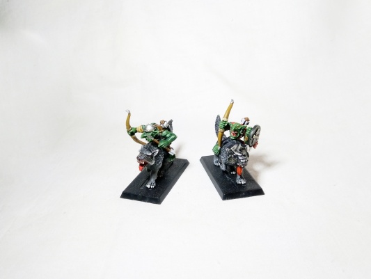 Warhammer Fantasy Age of Sigmar Orcs &amp; Goblins Wolf Riders x10 (Pro-Painted)