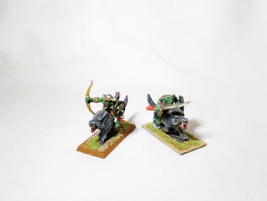Warhammer Fantasy Age of Sigmar Orcs &amp; Goblins Wolf Riders x10 (Pro-Painted)