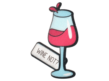 Деревянный значок Zufa &quot;Wine Not&quot;
