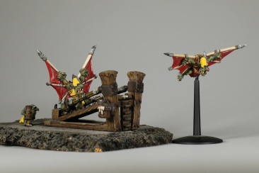 Warhammer Fantasy Battles Doom Diver Catapult x1 (99810209021) (Metal, Painted)