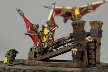 Warhammer Fantasy Battles Doom Diver Catapult x1 (99810209021) (Metal, Painted)