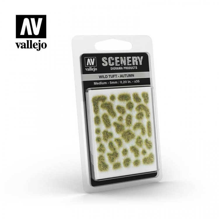 Пучки травы Vallejo Scenery: Wild Tuft Autumn 5мм