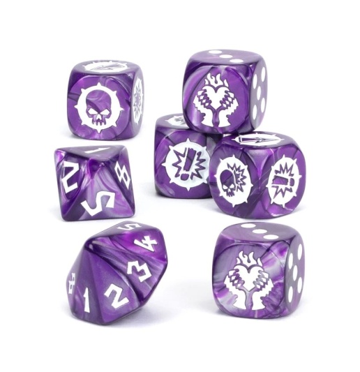 Blood Bowl: Dark Elf Team Dice Set купить на MiniaturesFAN.ru