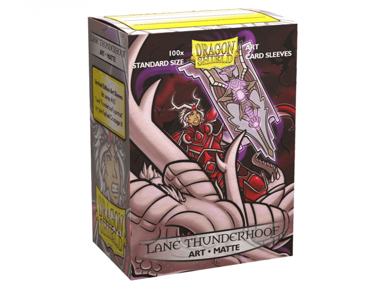 Протекторы Dragon Shield (100 шт., 63x88 мм): с рисунком Lane Thunderhoof Portrait, матовые
