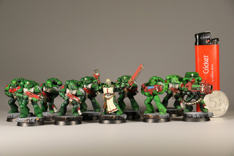 Warhammer 40K: Dark Vengeance Space Marines Tactical Squad x10 (Painted)